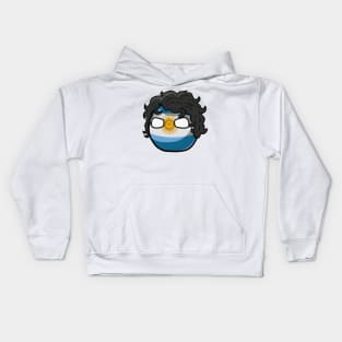 Argentina Polandball Javier Milei Countryball Kids Hoodie